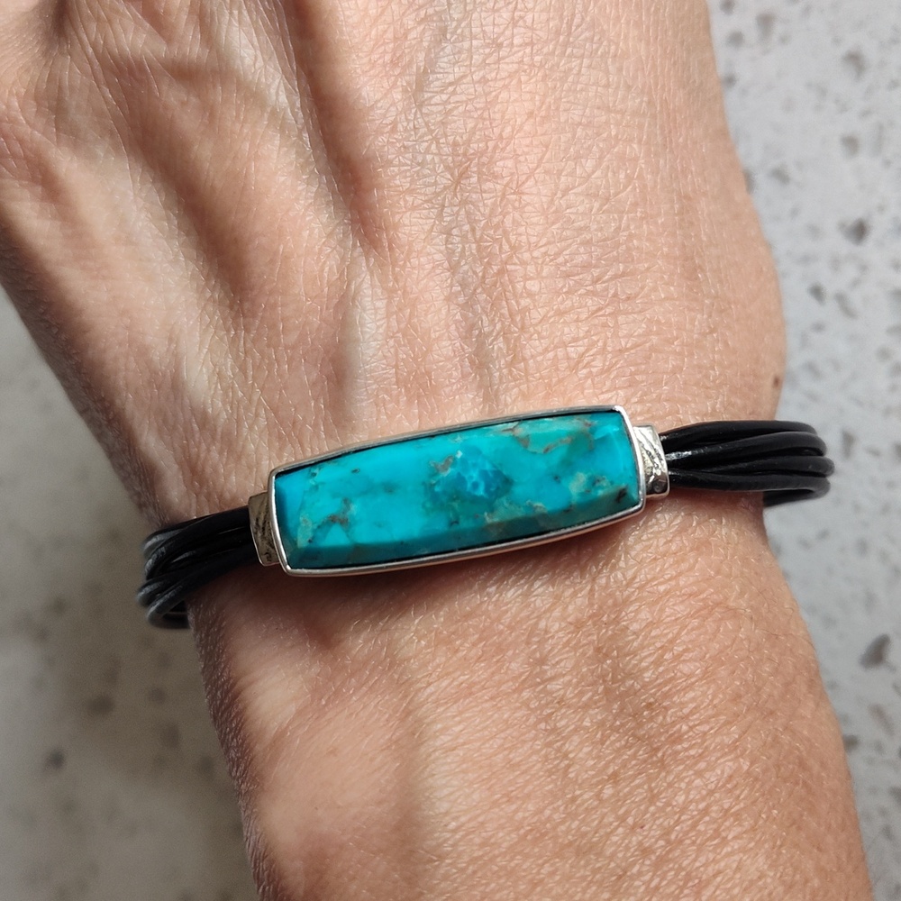 Silpada True Colors Compressed Turquoise Bracelet